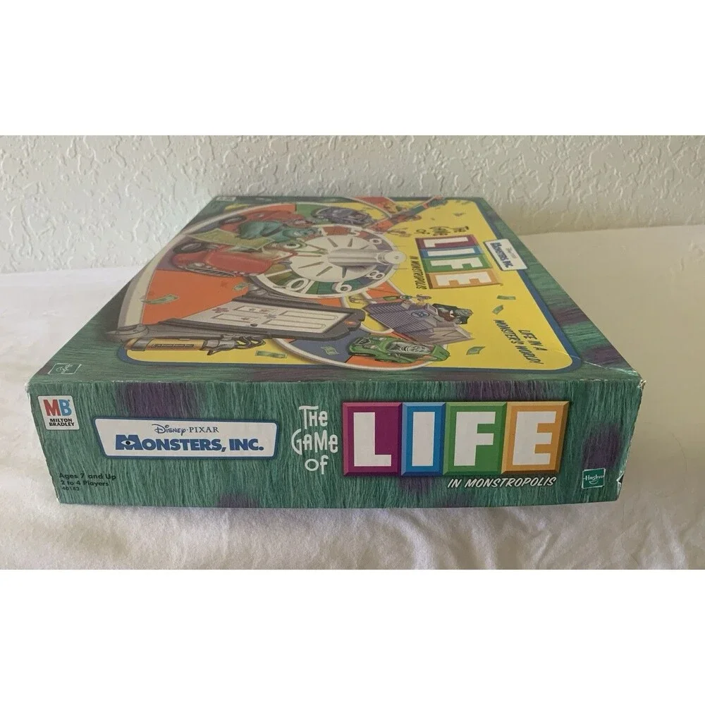 Monsters Inc The Game of Life In Monstropolis Disney Pixar Vintage 2001 Complete